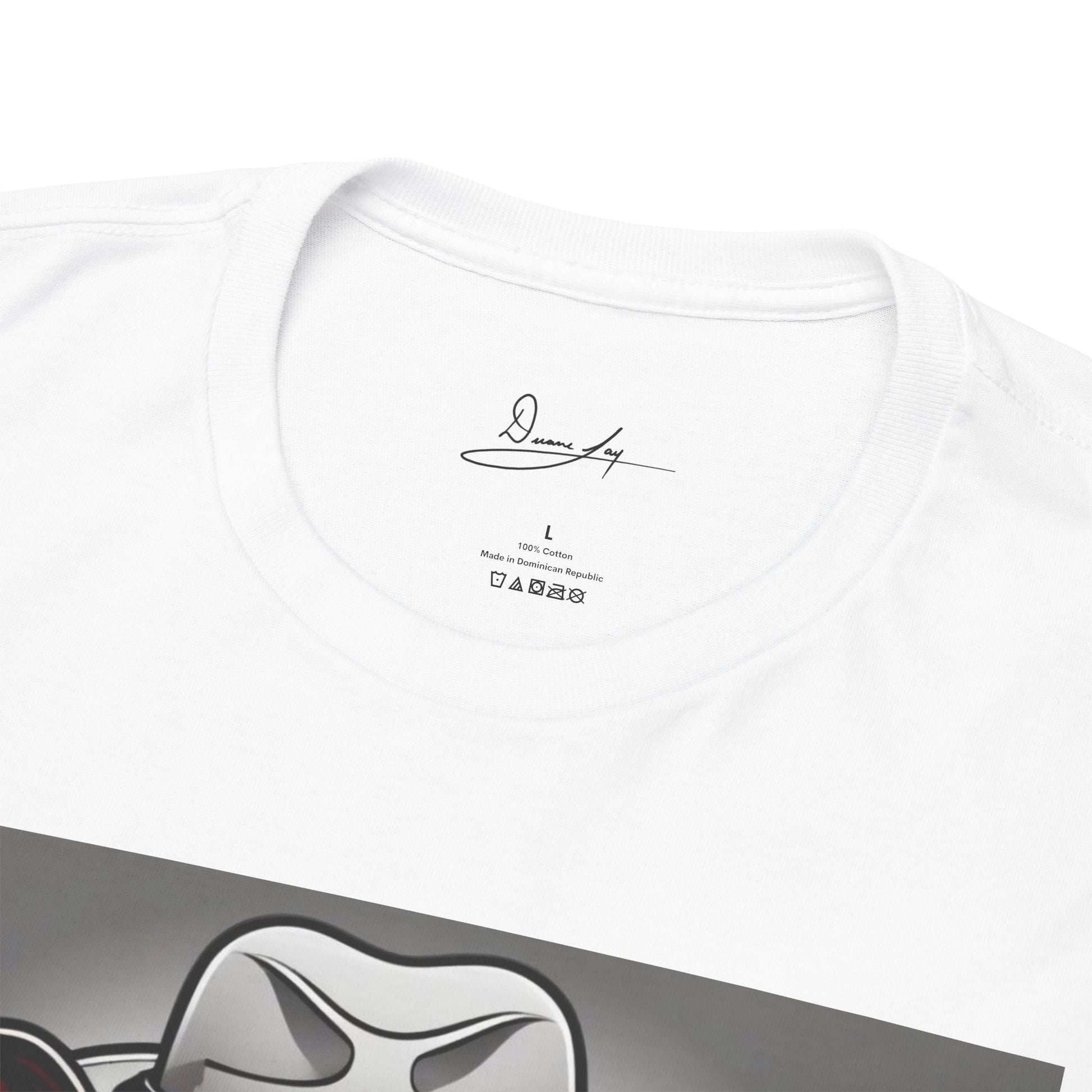 DuaneJay Gentleman Pitbull Tee — distinguished graphic tee featuring a dapper pitbull portrait blending elegance with bold streetwear energy for dog lovers with class and confidence