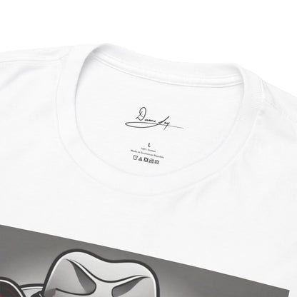 DuaneJay Gentleman Pitbull Tee — distinguished graphic tee featuring a dapper pitbull portrait blending elegance with bold streetwear energy for dog lovers with class and confidence