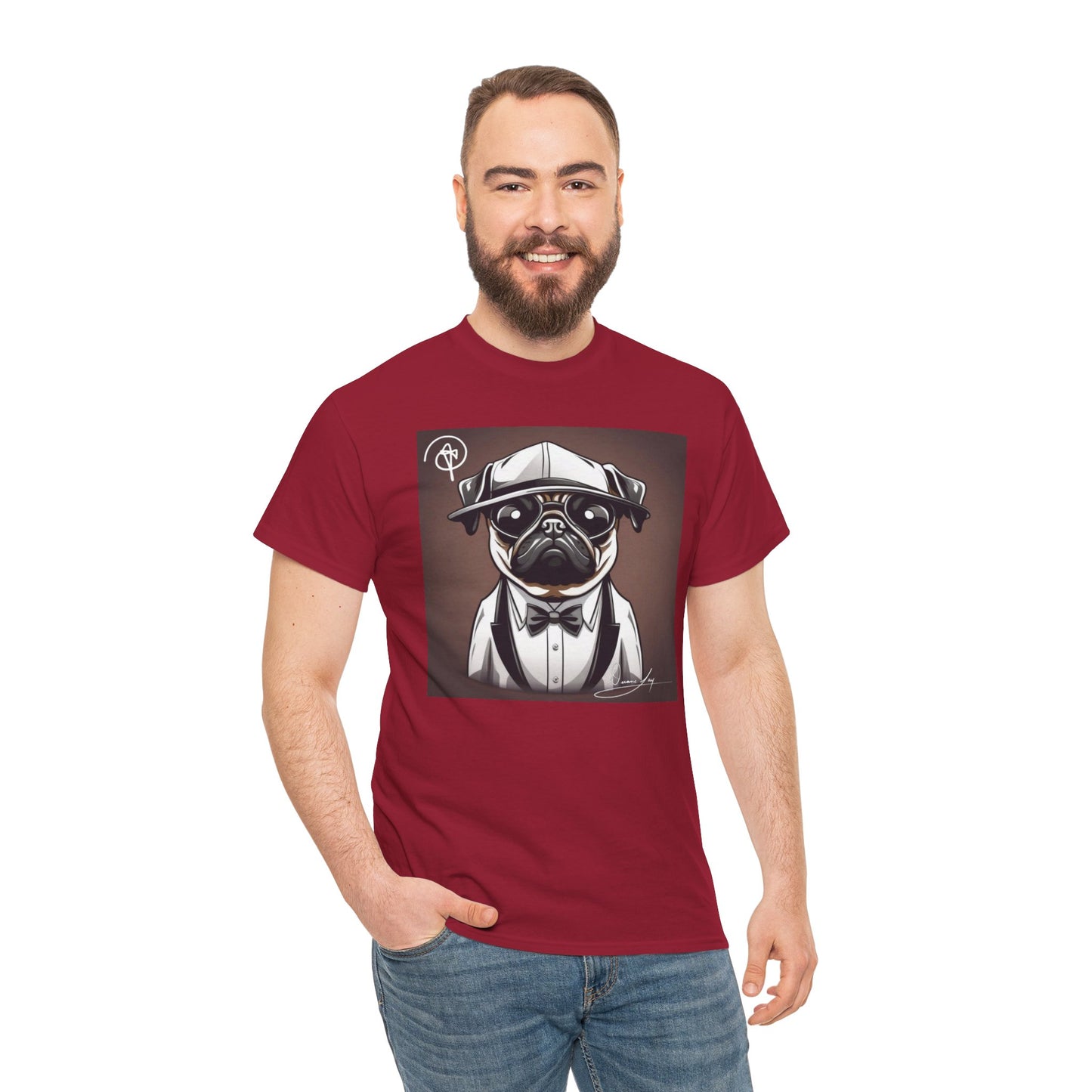 Unisex Pug Heavy Cotton Tee