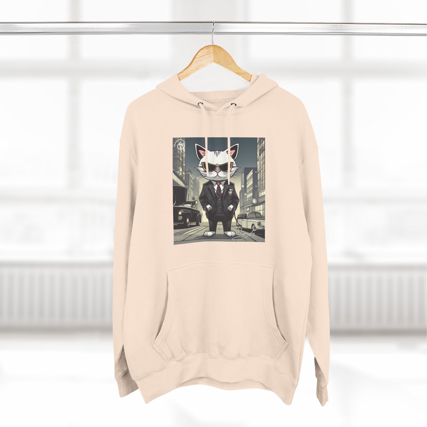 Three-Panel Cool-Cat Fleece Hoodie