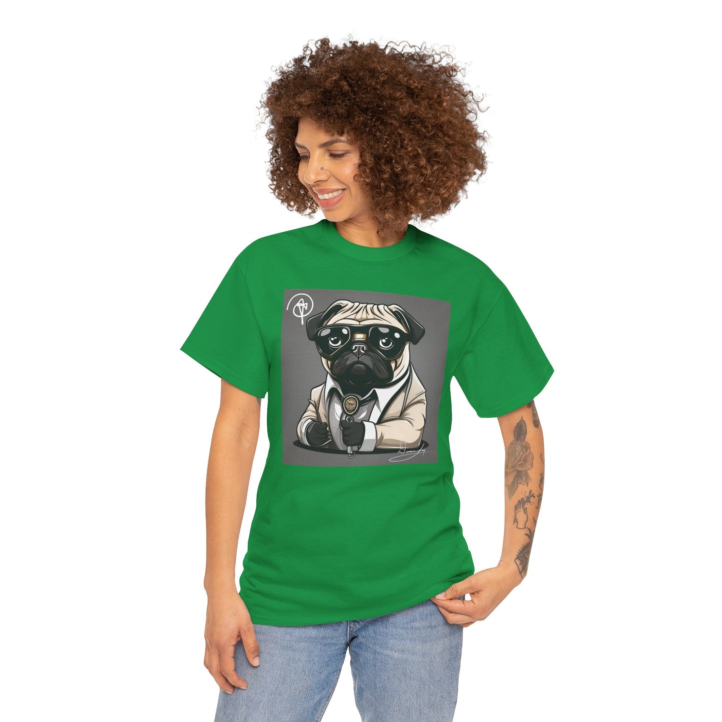 Unisex Pug Heavy Cotton Tee