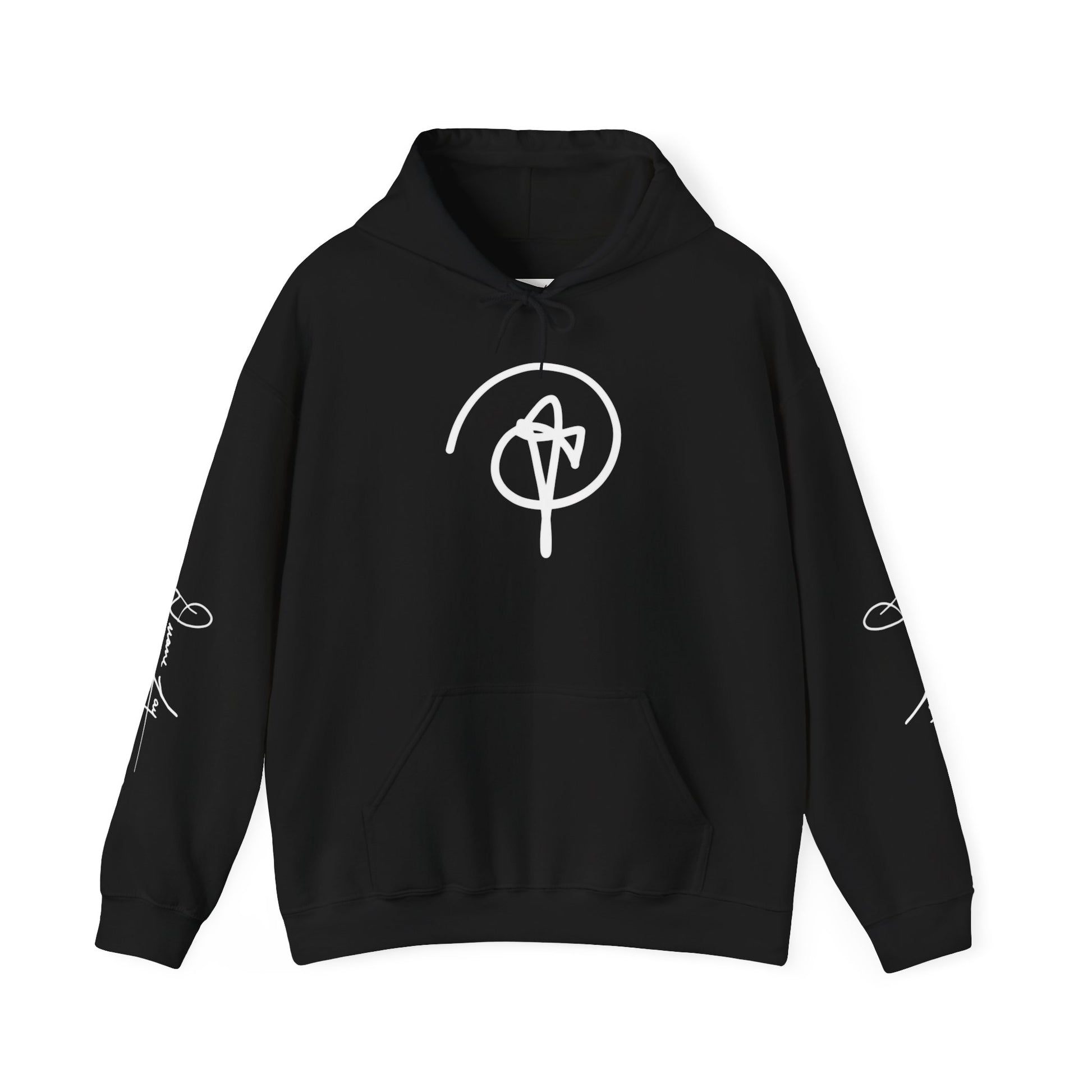 DuaneJay Signature Hoodie White Logo — premium streetwear pullover featuring bold white signature design, crafted for comfort and style, the ultimate statement piece for those who live and breathe the DuaneJay Fashion lifestyle with confidence and distinction