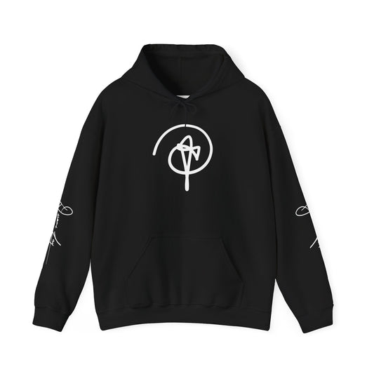 DuaneJay Signature Hoodie White Logo — premium streetwear pullover featuring bold white signature design, crafted for comfort and style, the ultimate statement piece for those who live and breathe the DuaneJay Fashion lifestyle with confidence and distinction