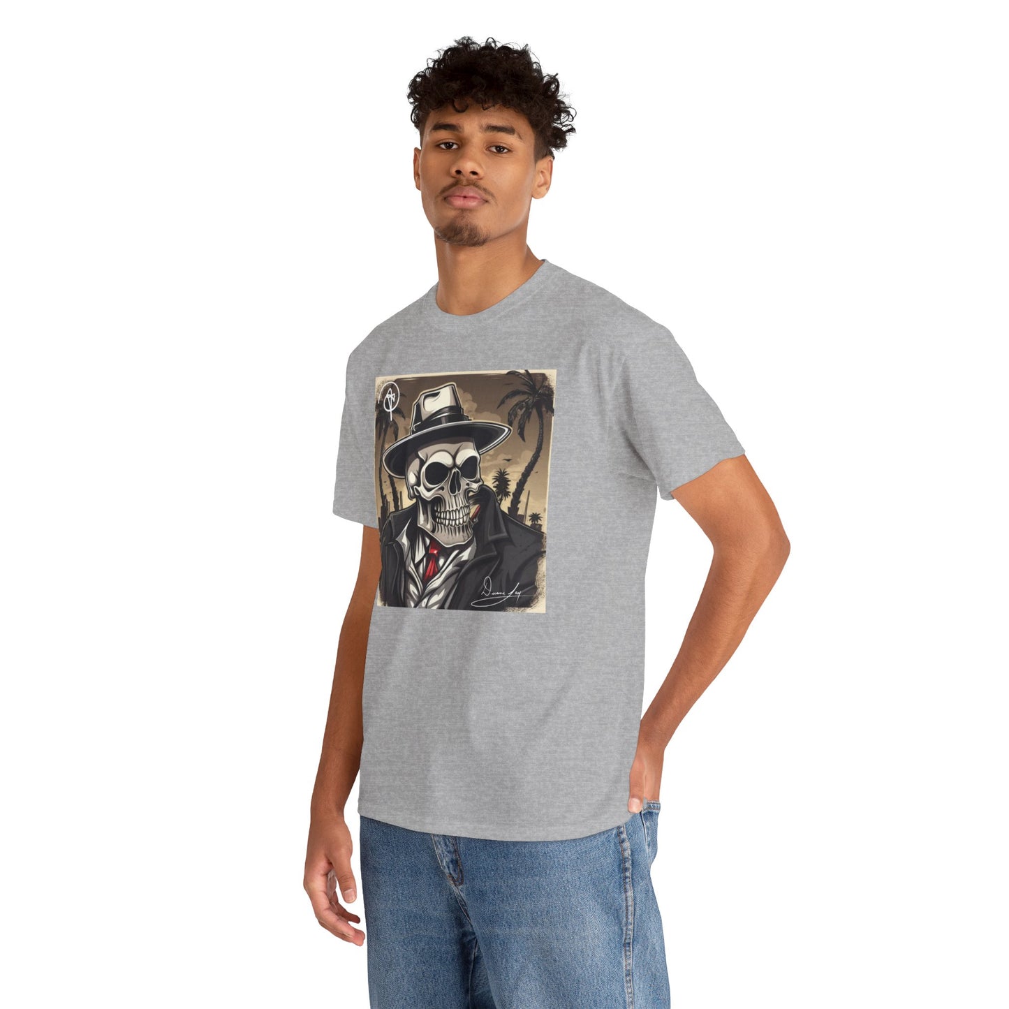 Unisex Boss Skeleton Heavy Cotton Tee