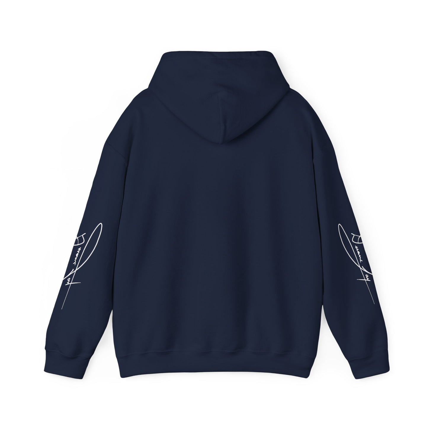 DuaneJay Signature Hoodie White Logo — premium streetwear pullover featuring bold white signature design, crafted for comfort and style, the ultimate statement piece for those who live and breathe the DuaneJay Fashion lifestyle with confidence and distinction