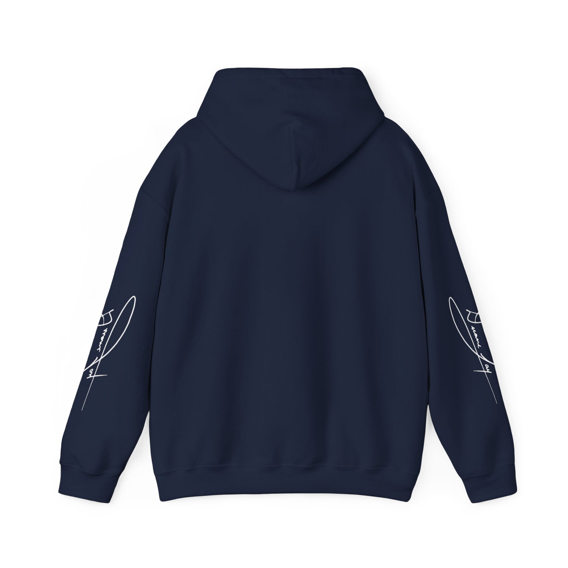 DuaneJay Signature Hoodie White Logo — premium streetwear pullover featuring bold white signature design, crafted for comfort and style, the ultimate statement piece for those who live and breathe the DuaneJay Fashion lifestyle with confidence and distinction