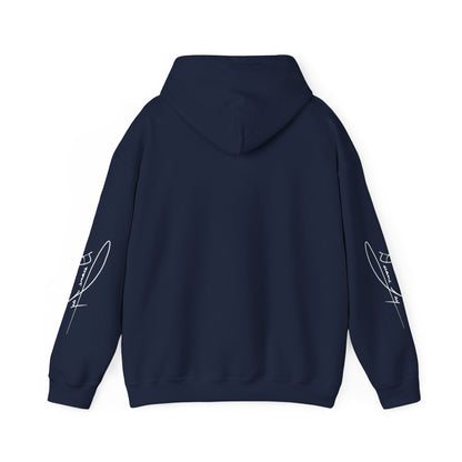 DuaneJay Signature Hoodie White Logo — premium streetwear pullover featuring bold white signature design, crafted for comfort and style, the ultimate statement piece for those who live and breathe the DuaneJay Fashion lifestyle with confidence and distinction