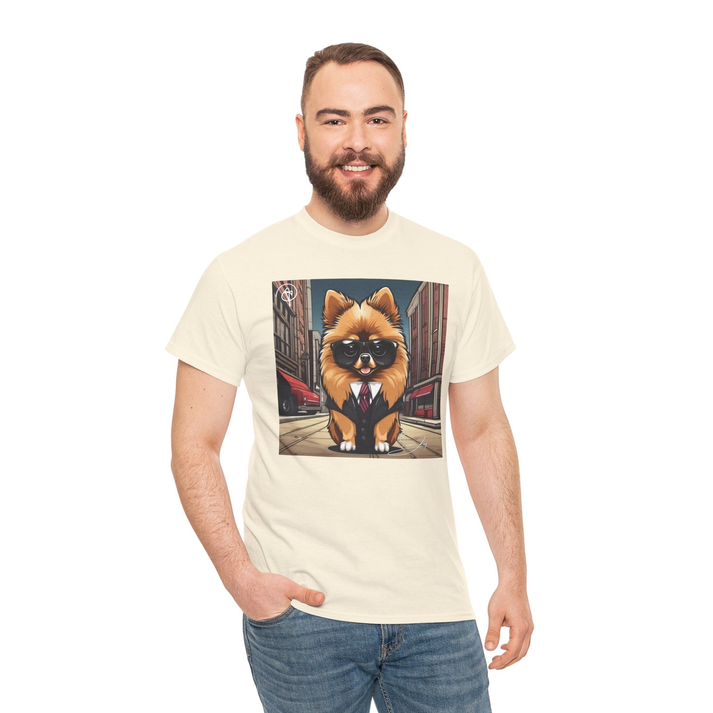 Adult Unisex Pomeranian Heavy Cotton Tee