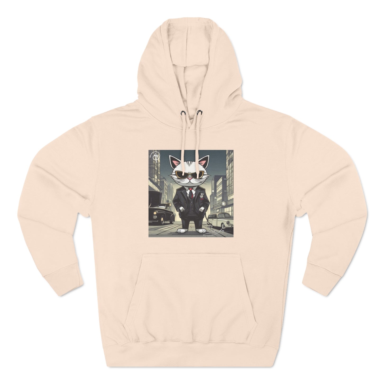 Three-Panel Cool-Cat Fleece Hoodie