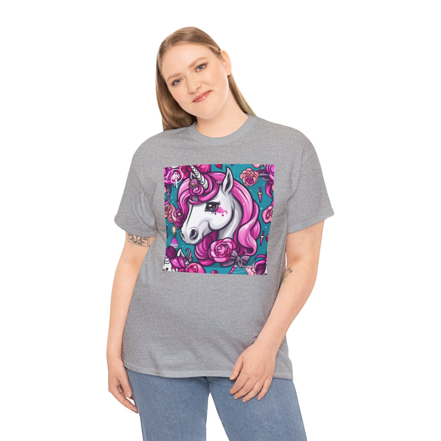 Adult Unisex Unicorn Heavy Cotton Tee