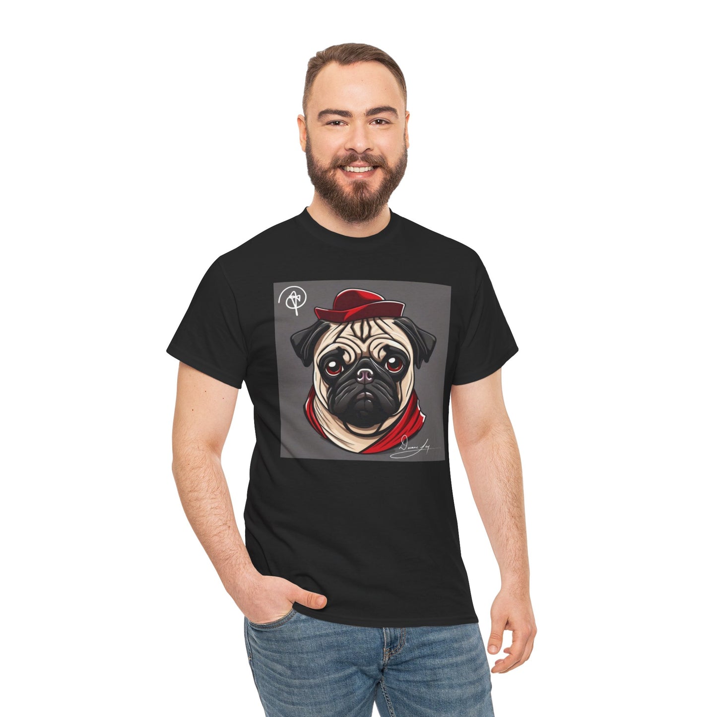 Unisex Pug Heavy Cotton Tee