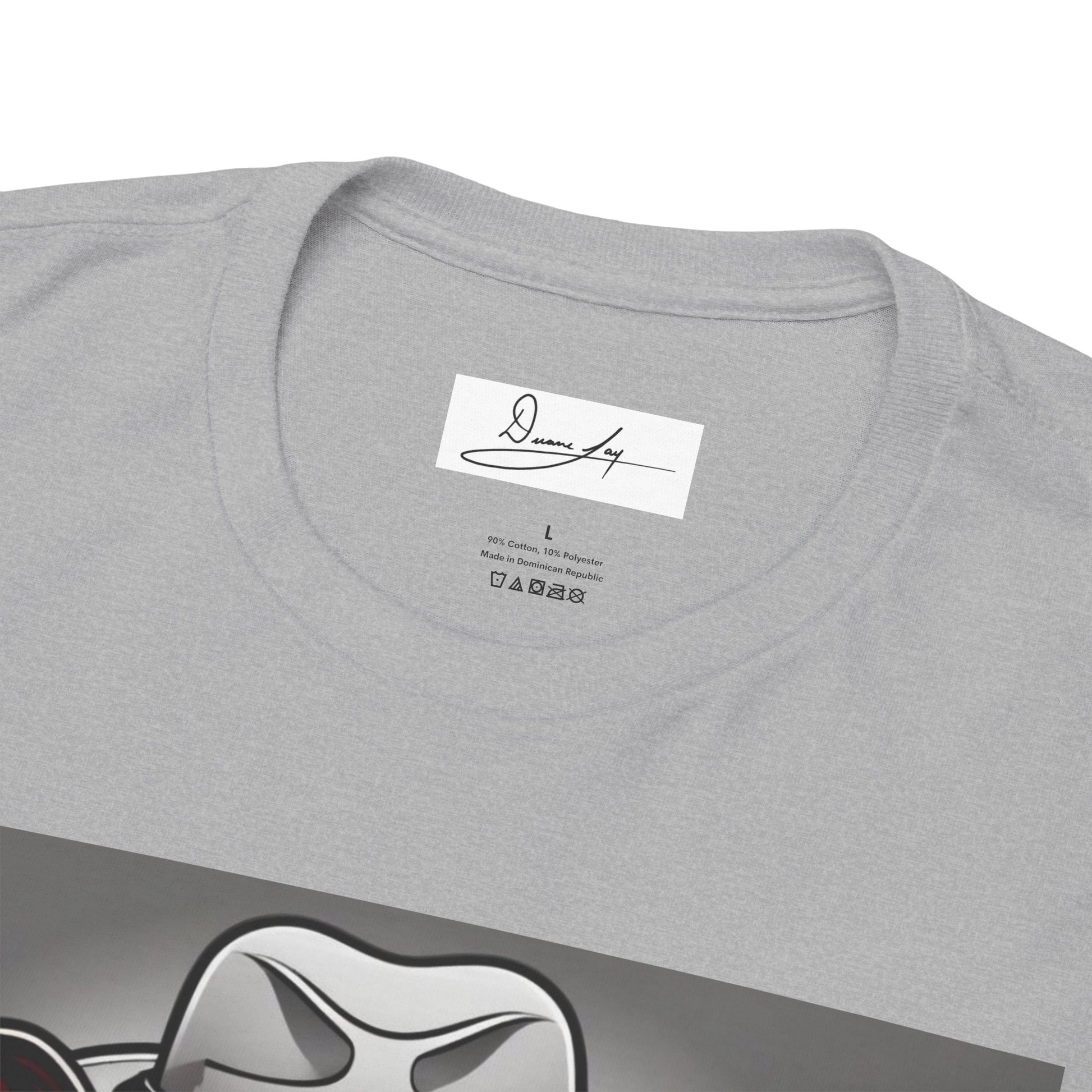 DuaneJay Gentleman Pitbull Tee — distinguished graphic tee featuring a dapper pitbull portrait blending elegance with bold streetwear energy for dog lovers with class and confidence