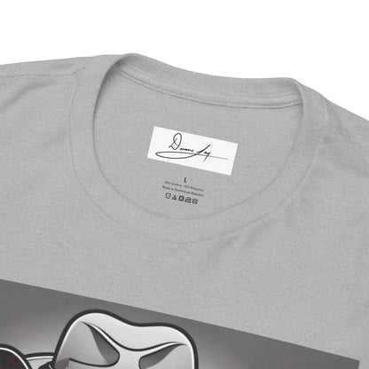 DuaneJay Gentleman Pitbull Tee — distinguished graphic tee featuring a dapper pitbull portrait blending elegance with bold streetwear energy for dog lovers with class and confidence