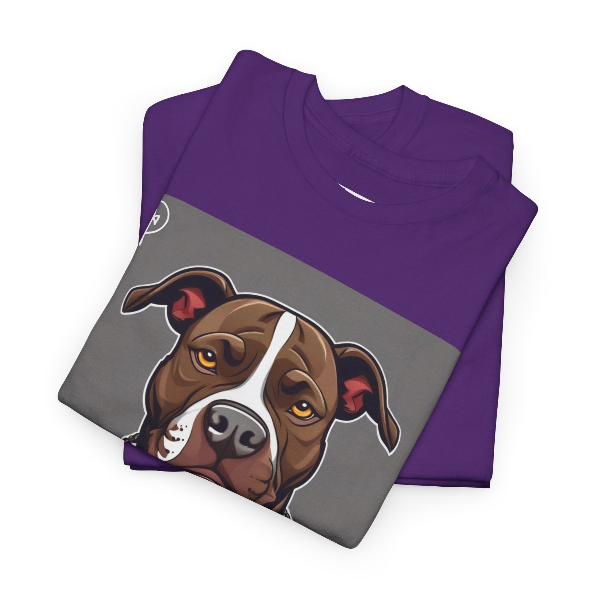 DuaneJay Pit Bull Portrait T-Shirt — stylish dog lover graphic tee streetwear