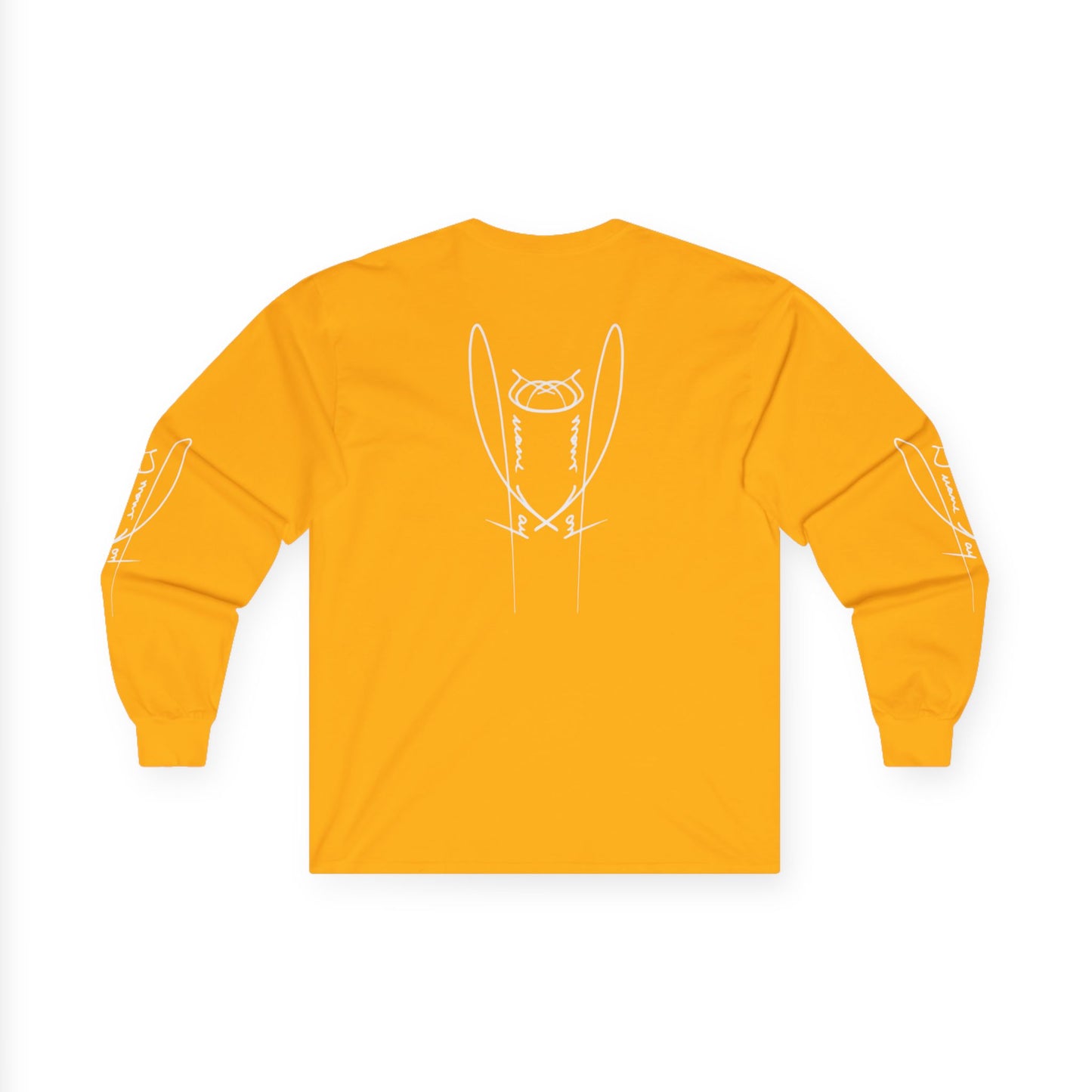 DuaneJay Signature Icon Long Sleeve White Label — premium streetwear long sleeve featuring a bold white signature icon with an exclusive back design, crafted for comfort and style, the ultimate statement piece for those who live and breathe the DuaneJay Fashion lifestyle with confidence and distinction