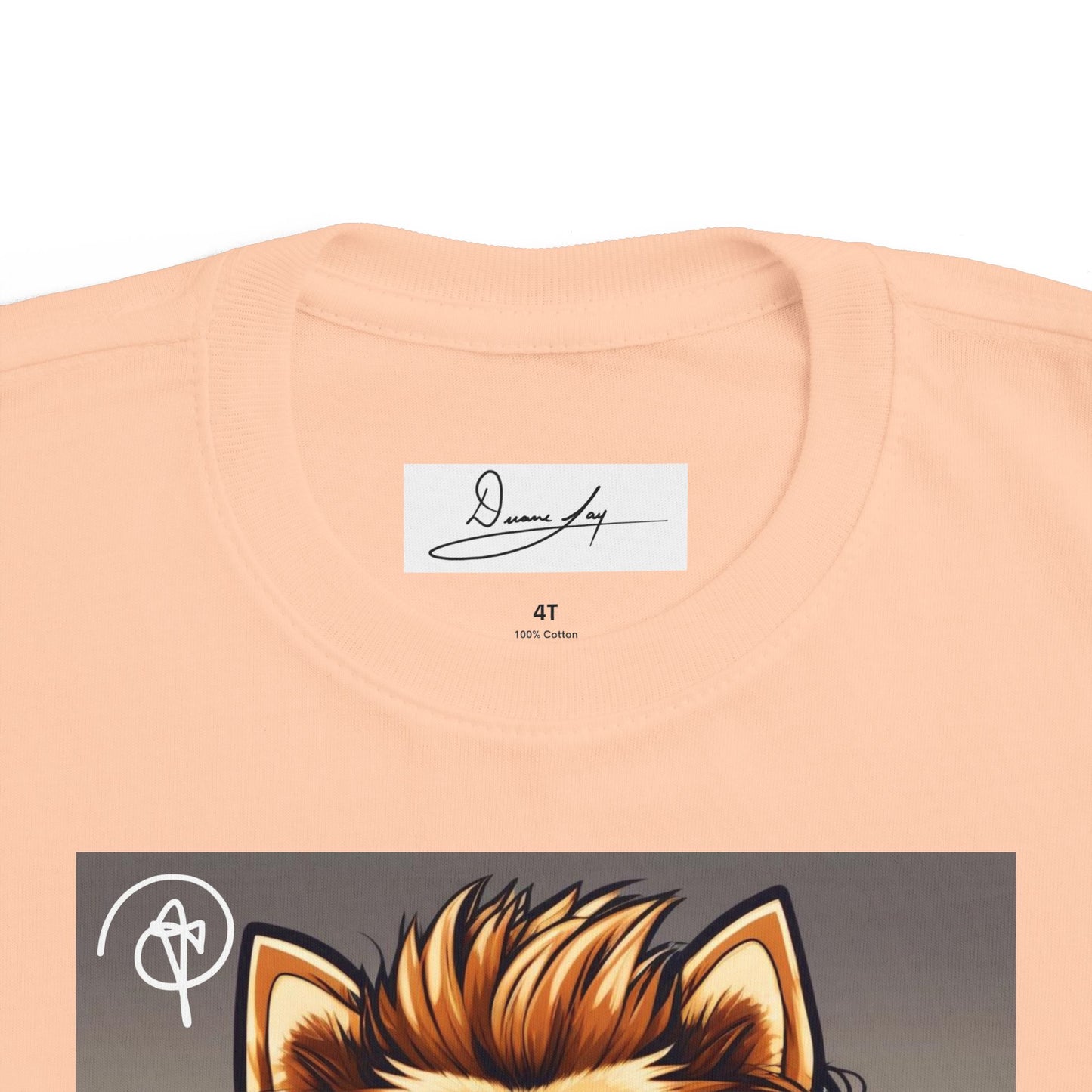 DuaneJay Cool Pomeranian Kids T-Shirt — fun kids graphic tee featuring an adorable Pomeranian rocking sunglasses and headphones, a bold and playful streetwear-inspired look for kids who carry the DuaneJay Fashion style with confidence