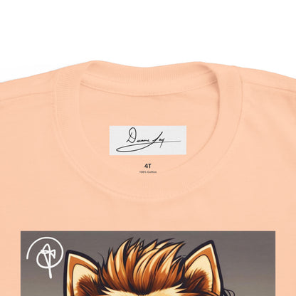 DuaneJay Cool Pomeranian Kids T-Shirt — fun kids graphic tee featuring an adorable Pomeranian rocking sunglasses and headphones, a bold and playful streetwear-inspired look for kids who carry the DuaneJay Fashion style with confidence